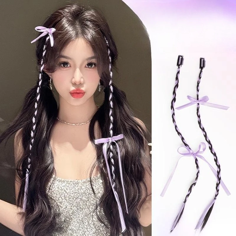 2pcs Ribbon Bow Boxing Braid Women Girls Y2K Fashion Twist Braider Daily Wig Braid Invisible BB Clip Hair Extension Braided Wig
2pcs Ribbon Bow Boxing Braid Women Girls Y2K Fashion Twist Braider Daily Wig Braid Invisible BB Clip Hair Extension Braided Wig