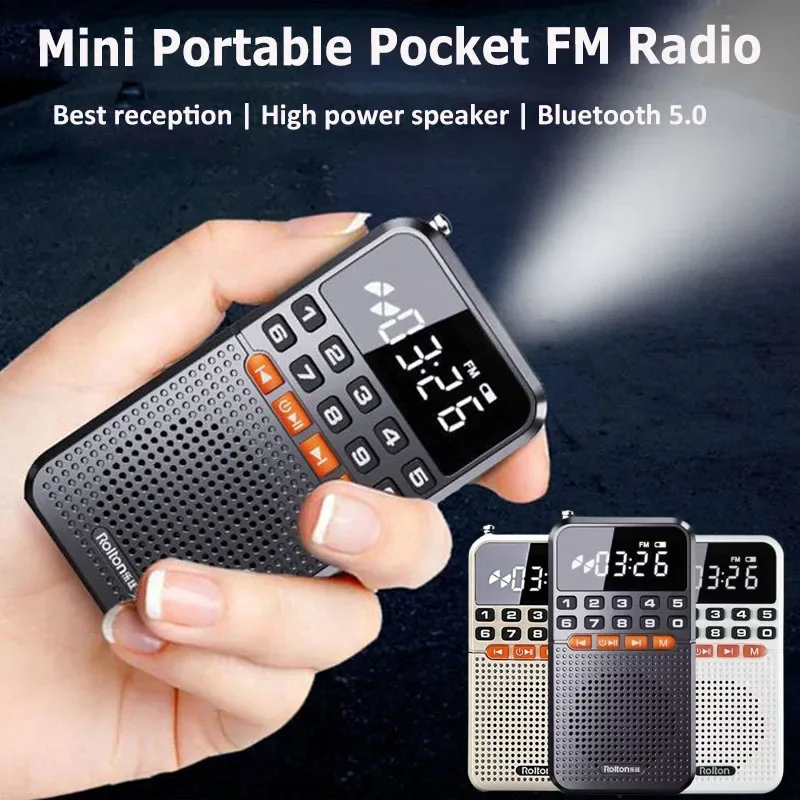 **Mini Portable Pocket Radio Dual Antenna Radios Receiver Bluetooth Speaker Walkman with LED Display Flashlight TF Card Player**
**Mini Portable Pocket Radio Dual Antenna Radios Receiver Bluetooth Speaker Walkman with LED Display Flashlight TF Card Player**