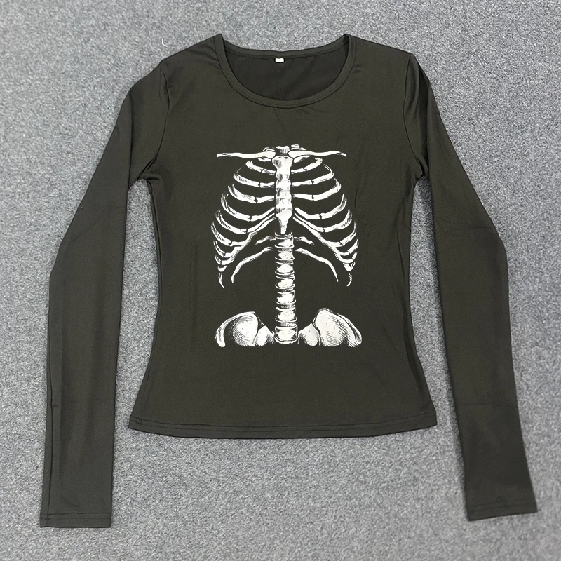 Y2K Streetwear Harajuku Aesthetics Top Gothic Creative Skull Pattern Printed Tee 2000s Fashion Versatile Classics Casual T-shirt
Y2K Streetwear Harajuku Aesthetics Top Gothic Creative Skull Pattern Printed Tee 2000s Fashion Versatile Classics Casual T-shirt