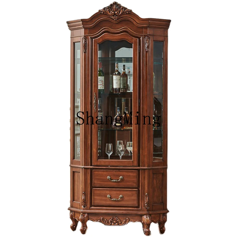 ZYH solid wood display cabinet household living room glass door storage rack glass cabinet
ZYH solid wood display cabinet household living room glass door storage rack glass cabinet