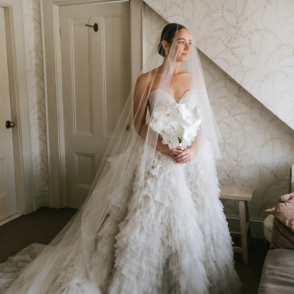 Customized Elegant Chic Wedding Dress Strapless Sweetheart Neckline Tiered Ruffle Organza Ball Gown Bridal Gown Vestido De Novia
Customized Elegant Chic Wedding Dress Strapless Sweetheart Neckline Tiered Ruffle Organza Ball Gown Bridal Gown Vestido De Novia