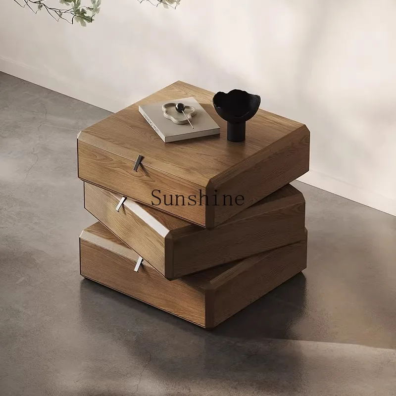 Italian simple light luxury storage antique multi-functional rotating drawer bedside cabinet
Italian simple light luxury storage antique multi-functional rotating drawer bedside cabinet