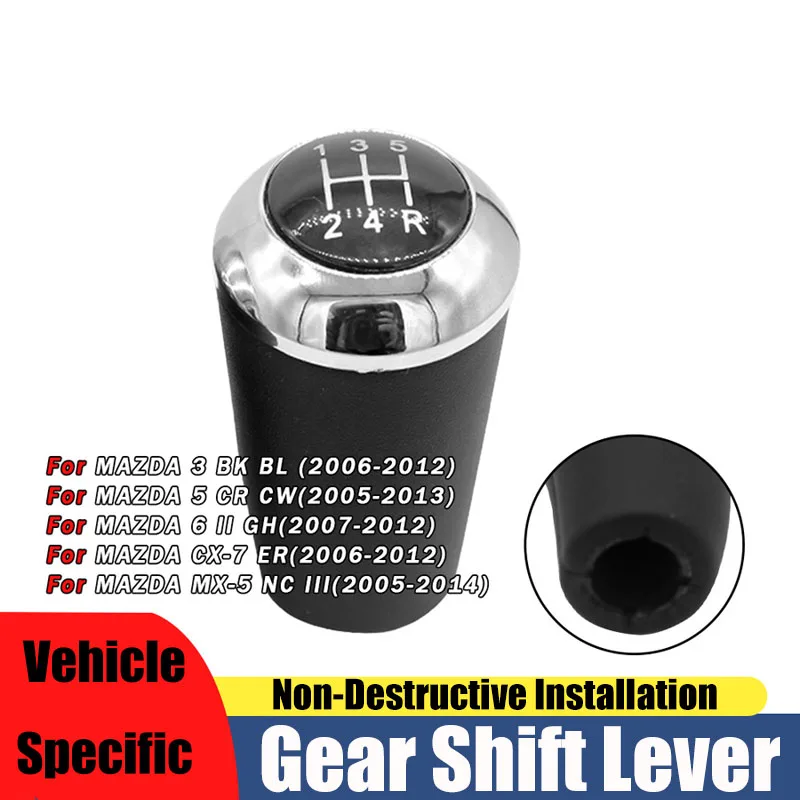 Suitable for Mazda 3 leather shift lever gear lever 5th gear shift head car gear handle accessories
Suitable for Mazda 3 leather shift lever gear lever 5th gear shift head car gear handle accessories
