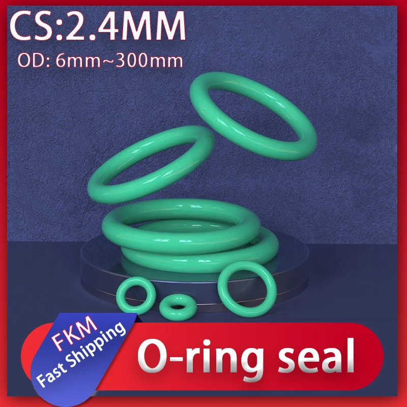 FKM CS2.4mm OD6-300mm Green Fluorine Rubber O-Ring Oil Resistant Acid&Alkali Resistant HT Resistant Premium Sealing Gasket.
FKM CS2.4mm OD6-300mm Green Fluorine Rubber O-Ring Oil Resistant Acid&Alkali Resistant HT Resistant Premium Sealing Gasket.