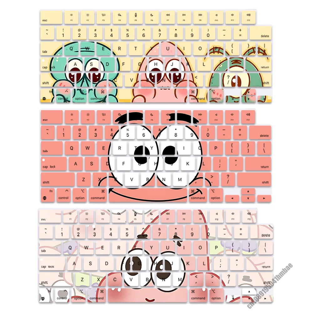 Patrick Star US Layout Soft Silicone Keyboard Cover for Macbook pro 14 M1 M2 M3 A2442 A2485 A2779 A2780 Air M2 M3 A2681 A2941
Patrick Star US Layout Soft Silicone Keyboard Cover for Macbook pro 14 M1 M2 M3 A2442 A2485 A2779 A2780 Air M2 M3 A2681 A2941
