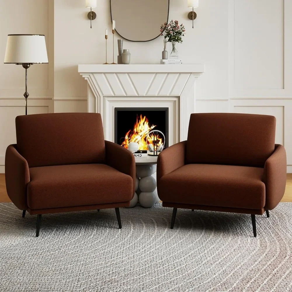 Oversized Cozy Mid-Century Modern Reading Chair Accent Armchair with Metal Legs for Living Room Single Sofa
Oversized Cozy Mid-Century Modern Reading Chair Accent Armchair with Metal Legs for Living Room Single Sofa