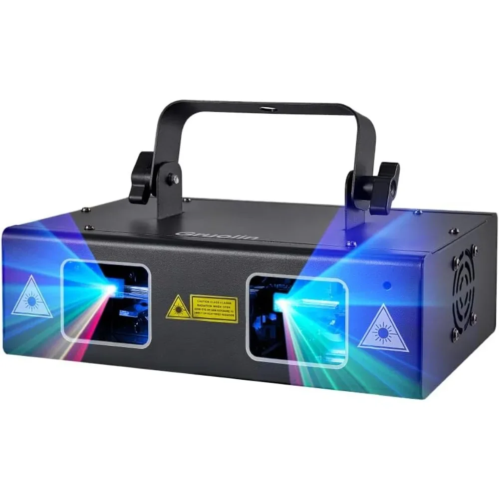DJ Lights Party Lights, RGB Full Color Laser Stage Light Music Sound Activated & DMX Control Patterns Scan Lights
DJ Lights Party Lights, RGB Full Color Laser Stage Light Music Sound Activated & DMX Control Patterns Scan Lights