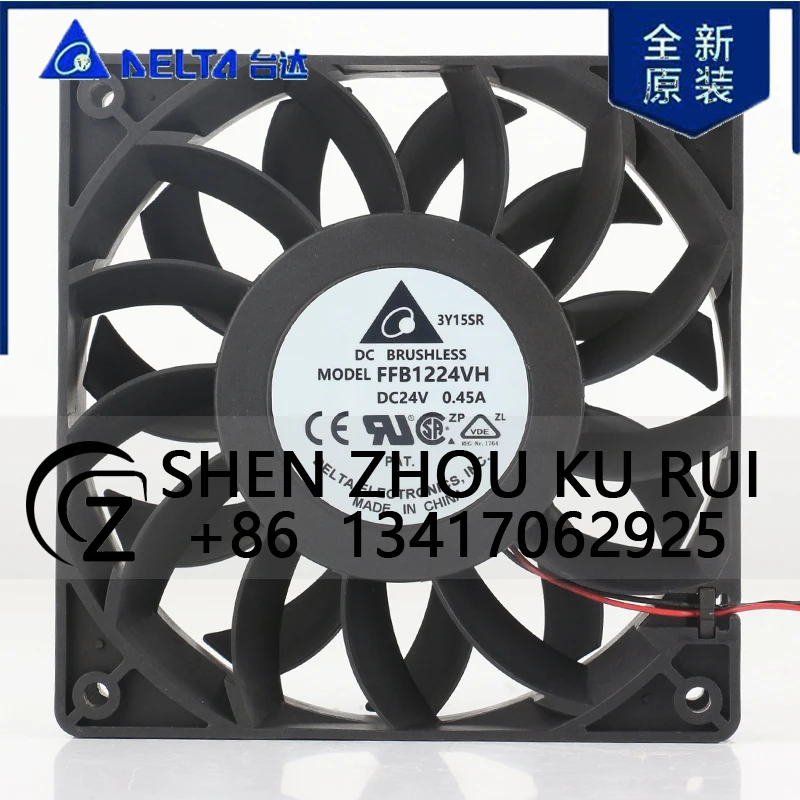 Delta 5V 12V 48V DC24V 0.45A AC EC 12025 120x120x25MM 12CM High air volume inverter Server Two-wire silent FFB1224VH cooling fan
Delta 5V 12V 48V DC24V 0.45A AC EC 12025 120x120x25MM 12CM High air volume inverter Server Two-wire silent FFB1224VH cooling fan