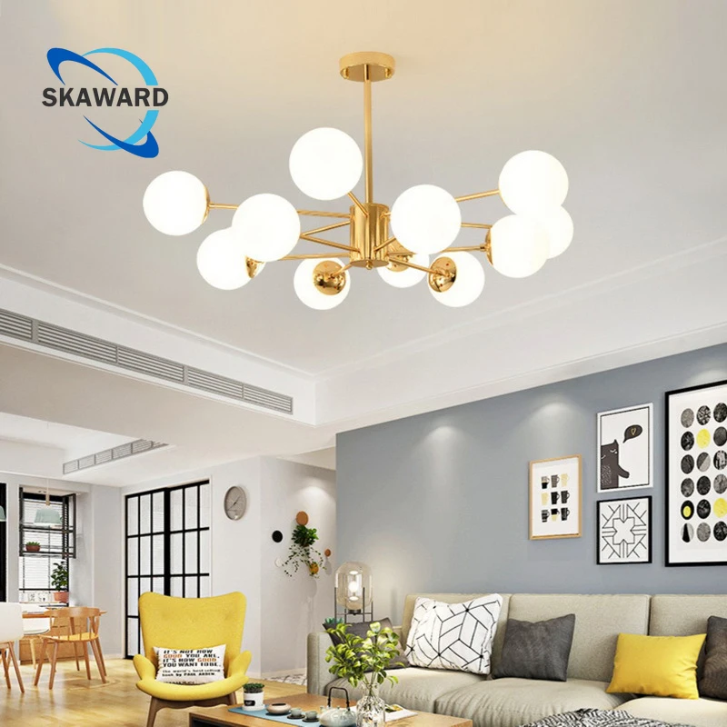 Modern Glass Balls Chandeliers for Living Room Bedroom Ceiling with E27 Blubs Hanging Lamp Dining Room Living Room Lighting
Modern Glass Balls Chandeliers for Living Room Bedroom Ceiling with E27 Blubs Hanging Lamp Dining Room Living Room Lighting