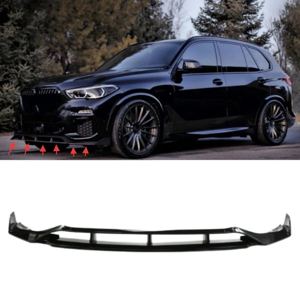 For BMW X5 G05 2019-2023 car front bumper lower lip four segment spoiler splitter
For BMW X5 G05 2019-2023 car front bumper lower lip four segment spoiler splitter