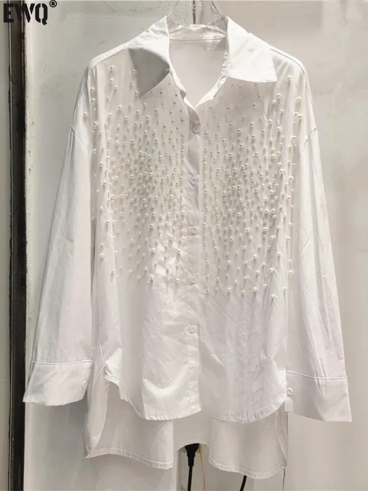 【EWQ】European Heavy Industry Nail Bead White Shirt Women's 2024 Autumn New Loose Long Sleeved Flip Collar Shirt Top
【EWQ】European Heavy Industry Nail Bead White Shirt Women's 2024 Autumn New Loose Long Sleeved Flip Collar Shirt Top