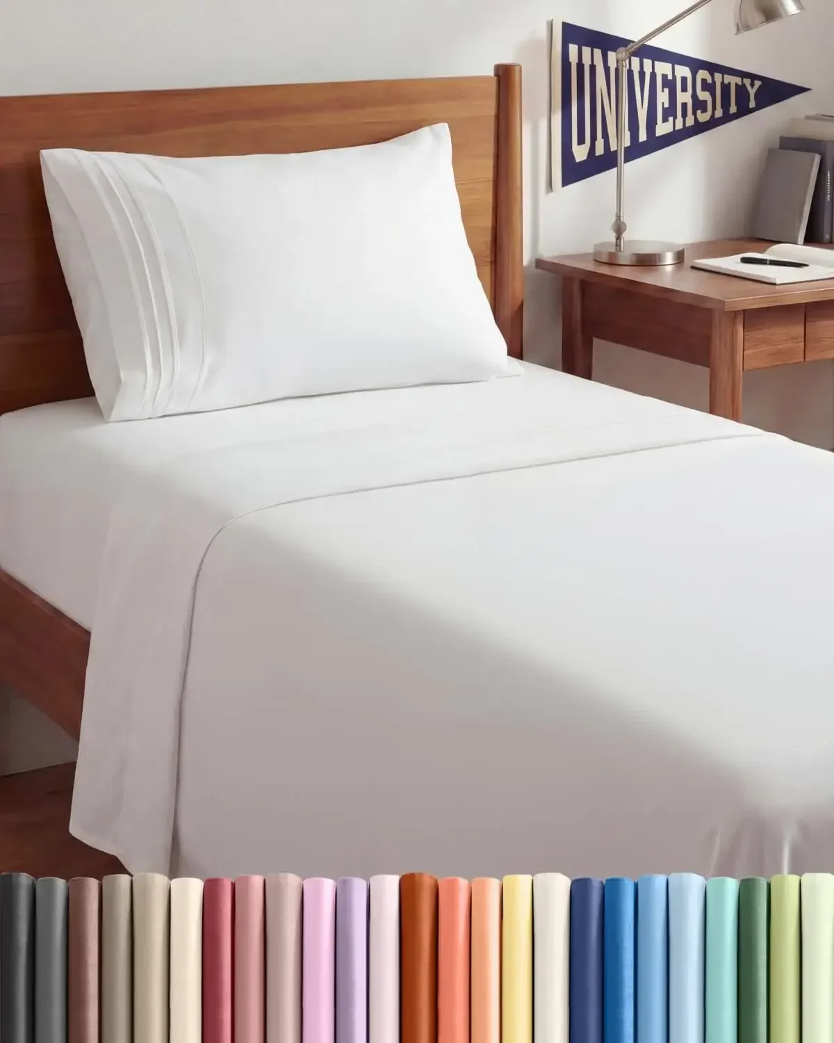 Twin XL Size 3 Piece Sheet Set - Comfy Breathable & Cooling Sheets - Hotel Luxury Bed Sheets for Women & Men - Deep Pockets, Easy-Fit, Extra Soft & Wrinkle Free Sheets - White Oeko-Tex Bed Sheet Set
Twin XL Size 3 Piece Sheet Set - Comfy Breathable & Cooling Sheets - Hotel Luxury Bed Sheets for Women & Men - Deep Pockets, Easy-Fit, Extra Soft & Wrinkle Free Sheets - White Oeko-Tex Bed Sheet Set