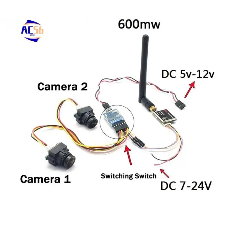 AC56-для FPV дорожная камера, двусторонний трехсторонний видеопереключатель, электронный переключатель, пульт дистанционного управления, видеомодуль
AC56-для FPV дорожная камера, двусторонний трехсторонний видеопереключатель, электронный переключатель, пульт дистанционного управления, видеомодуль