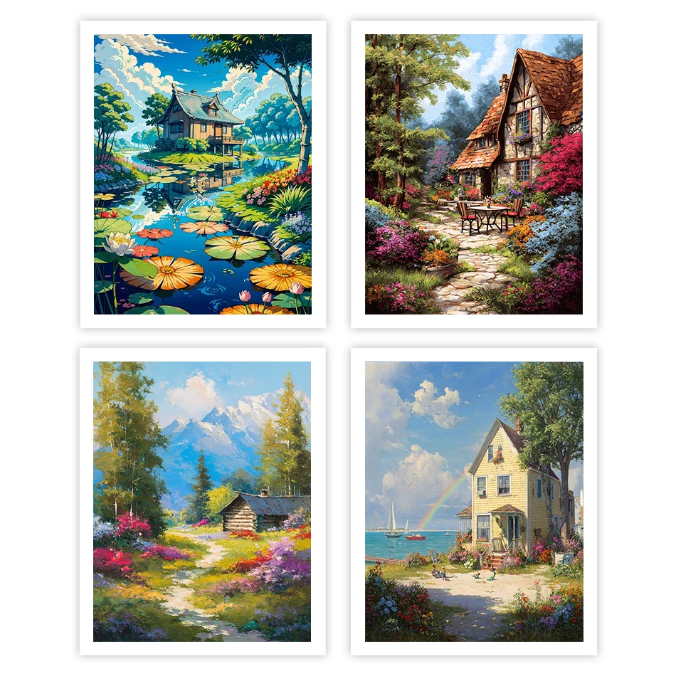GATYZTORY Painting By Numbers Acrylic Landscape Village wooden house Digital oil paintings Set On Canvas Paint Kit Home Decor
GATYZTORY Painting By Numbers Acrylic Landscape Village wooden house Digital oil paintings Set On Canvas Paint Kit Home Decor