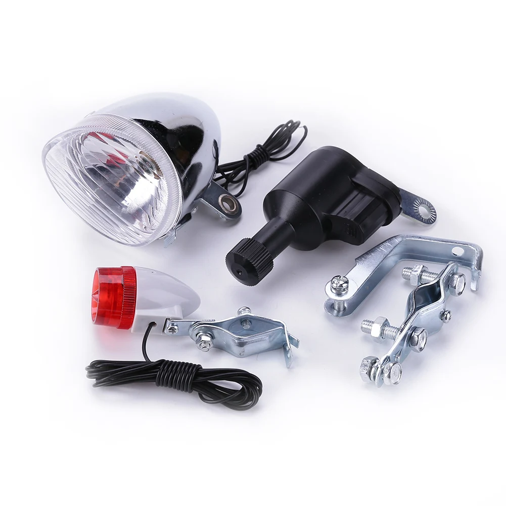 Bike Cycling Dynamo Lights Set Safety No Batteries Needed Headlight Rear
Bike Cycling Dynamo Lights Set Safety No Batteries Needed Headlight Rear