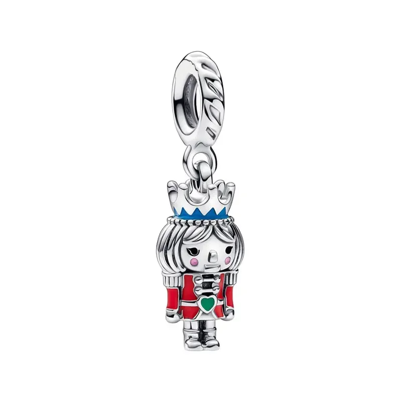 925 Nutcracker Pendant Charms For Women Sterling Silver Jewelry Enamel Crown Grooved Hair Microbeads Gift accessories
925 Nutcracker Pendant Charms For Women Sterling Silver Jewelry Enamel Crown Grooved Hair Microbeads Gift accessories