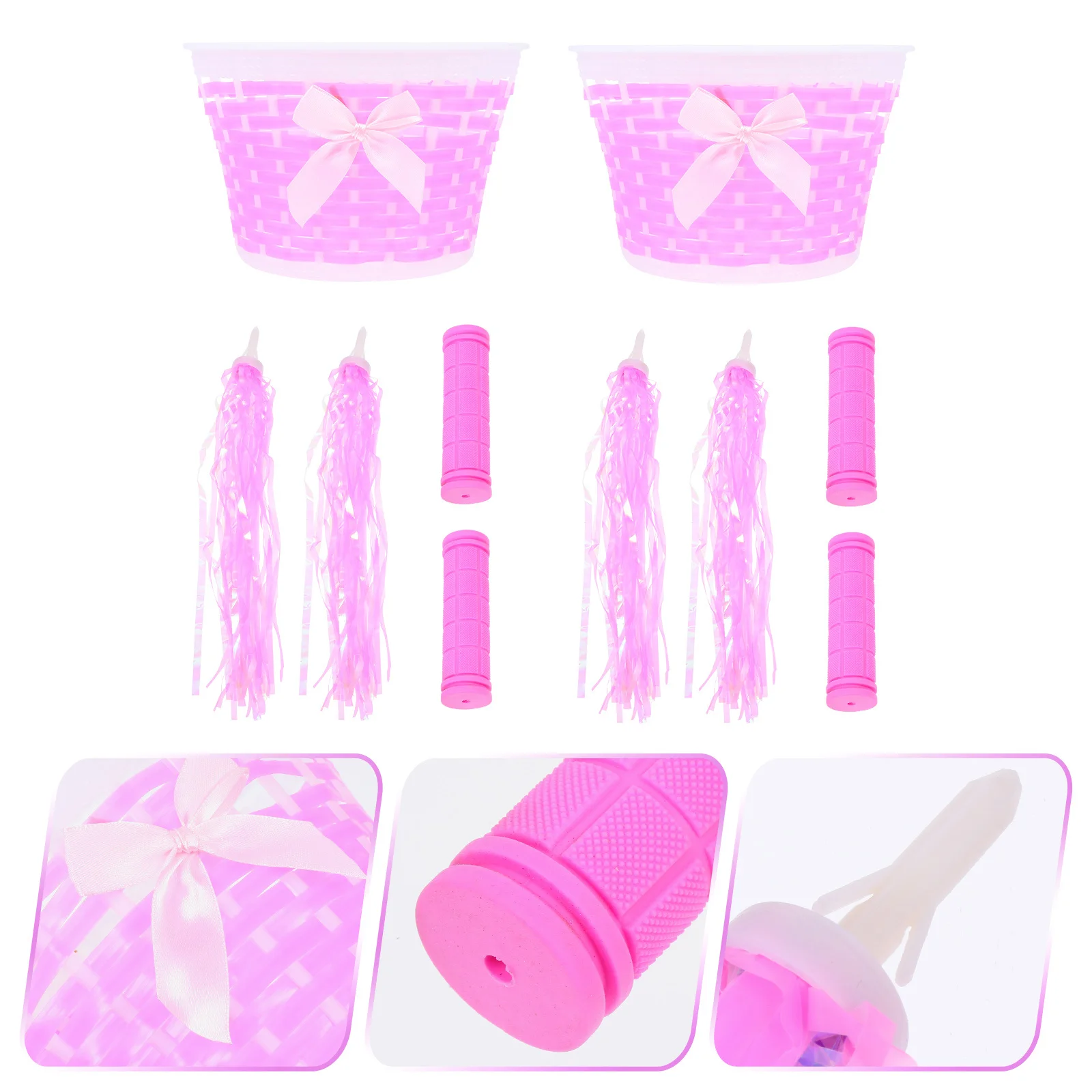 2 комплекта милых чехлов для ручек велосипедной корзины с яркими лентами, набор для украшения детского велосипеда, аксессуары для детских велосипедов
2 комплекта милых чехлов для ручек велосипедной корзины с яркими лентами, набор для украшения детского велосипеда, аксессуары для детских велосипедов