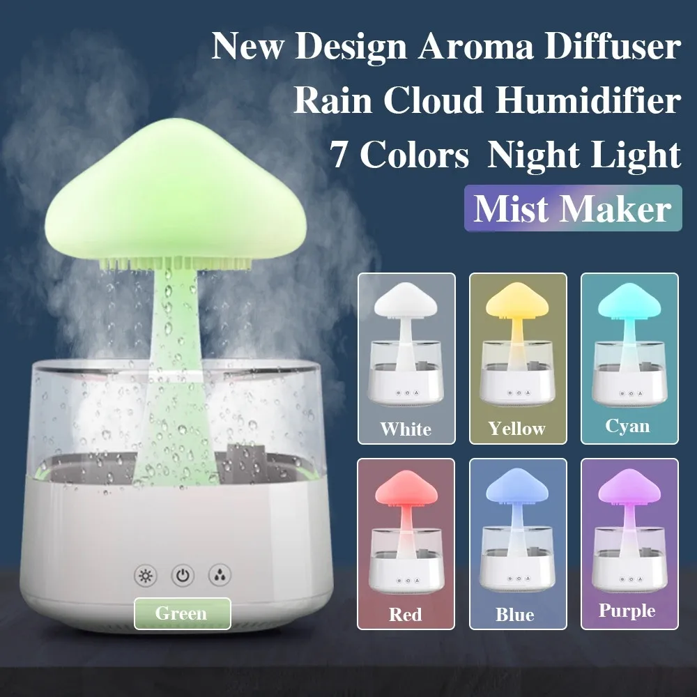 Cloud Humidifier Aroma Diffuser Air Humidifier Portable USB Mist Maker Sprayer LED Night Light Essential Oils Diffuser Fogger
Cloud Humidifier Aroma Diffuser Air Humidifier Portable USB Mist Maker Sprayer LED Night Light Essential Oils Diffuser Fogger