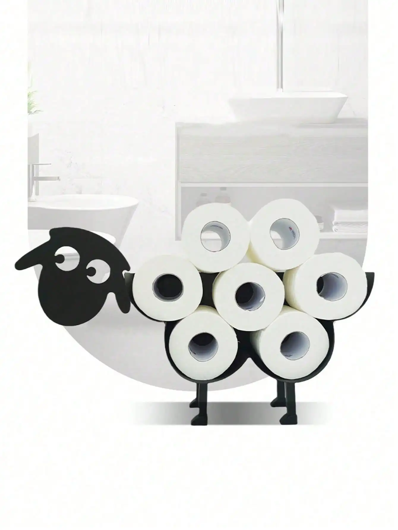 Scandinavian Style Large Eye Sheep Paper Towel Holder – Creative Metal Iron Design for Kitchen & Bathroom
Scandinavian Style Large Eye Sheep Paper Towel Holder – Creative Metal Iron Design for Kitchen & Bathroom