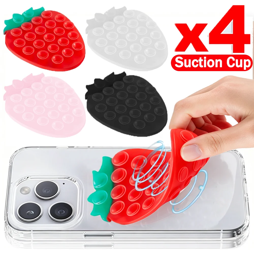 4/1Pcs Universal Phone Strong Sucker Support Strawberry Suction Cup Portable Phone Stand Car Navigation Bracket Mirror Fixed Pad
4/1Pcs Universal Phone Strong Sucker Support Strawberry Suction Cup Portable Phone Stand Car Navigation Bracket Mirror Fixed Pad
