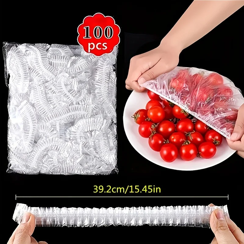 100 Pieces Of Transparent Disposable Food Preservation Film, Dust-proof And Insect Proof, Suitable For Fruits And Vegetables
100 Pieces Of Transparent Disposable Food Preservation Film, Dust-proof And Insect Proof, Suitable For Fruits And Vegetables