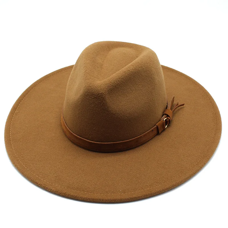 European And American Style British Style Hat 9.5cm Wide Brim Hat Men's And Women's Autumn And Winter Warm Suede Fedora Hat
European And American Style British Style Hat 9.5cm Wide Brim Hat Men's And Women's Autumn And Winter Warm Suede Fedora Hat