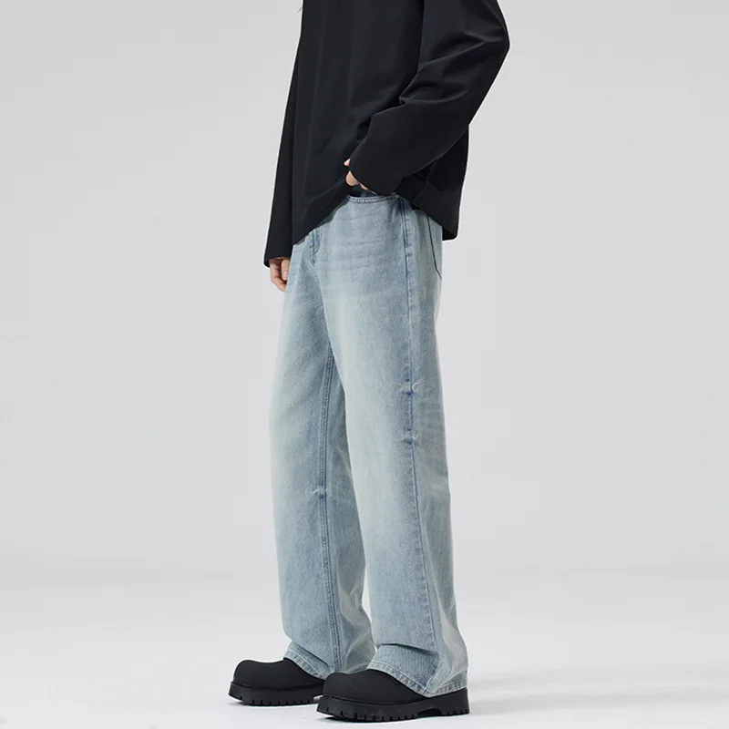 Unisex Light Blue Tie-Dye Washed Jeans Y2K Vintage Straight Leg Denim Pants Casual Streetwear Versatile Oversized Trousers
Unisex Light Blue Tie-Dye Washed Jeans Y2K Vintage Straight Leg Denim Pants Casual Streetwear Versatile Oversized Trousers