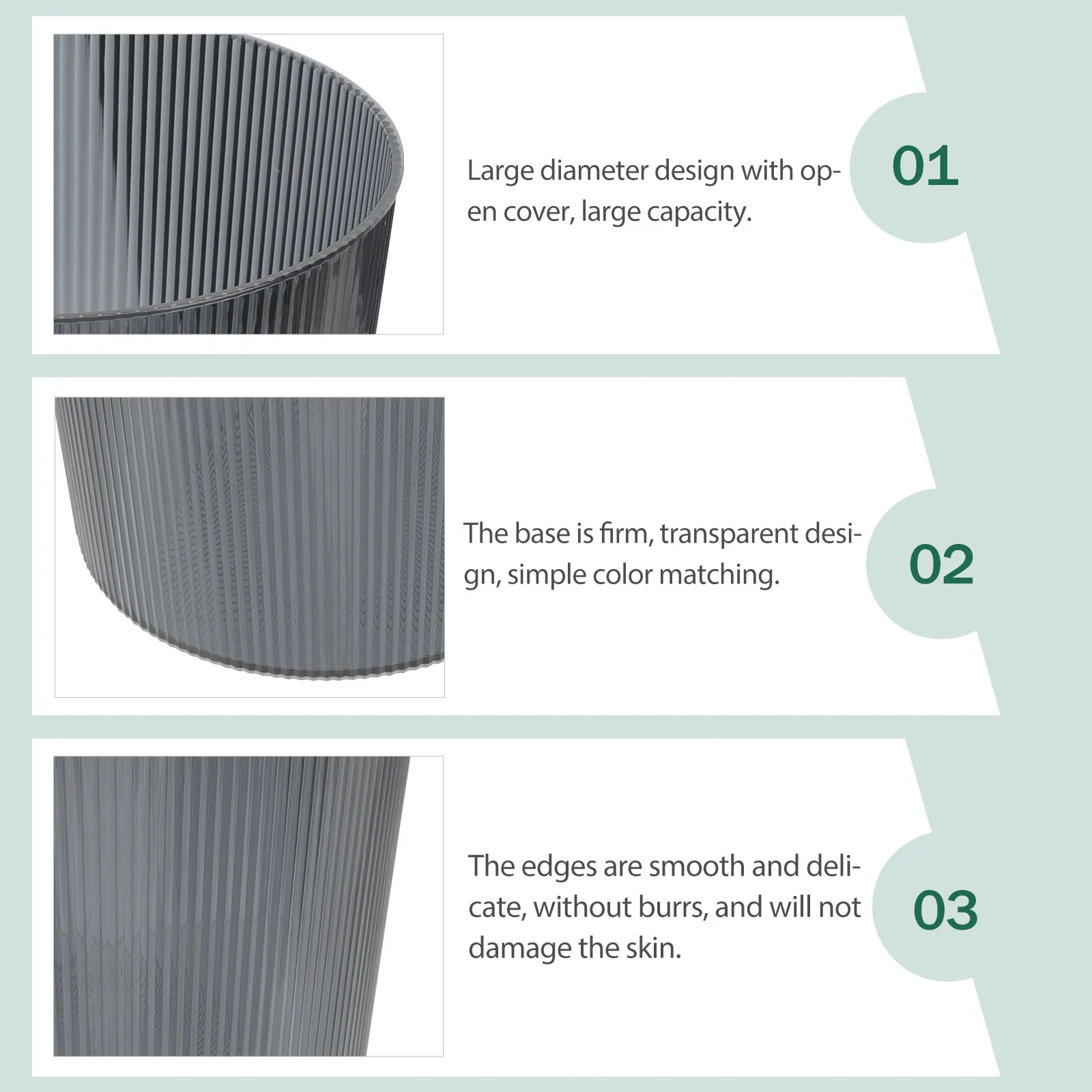 Modern Stainless Steel Waste Paper Basket Kitchen Trash Can with Lid Household Garbage Container Flower Bucket for Living Room
Modern Stainless Steel Waste Paper Basket Kitchen Trash Can with Lid Household Garbage Container Flower Bucket for Living Room