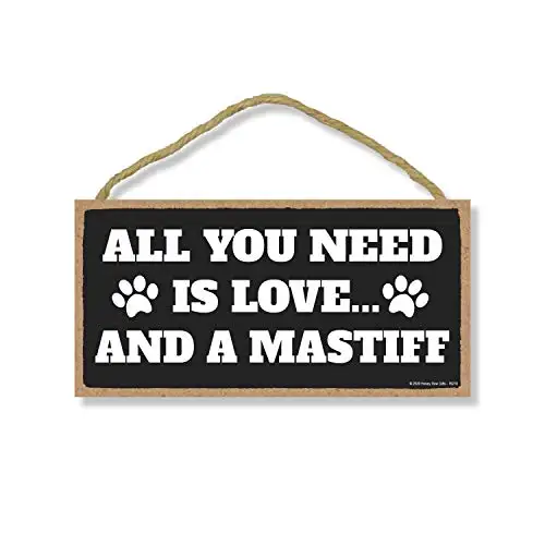 Honey Dew Gifts All You Need is Love and a Mastiff Wooden Home Decor for Dog Pet Lovers, Hanging Decorative Wall Sign,
Honey Dew Gifts All You Need is Love and a Mastiff Wooden Home Decor for Dog Pet Lovers, Hanging Decorative Wall Sign,
