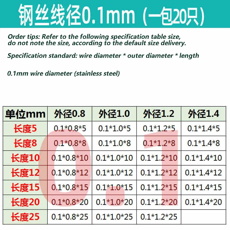 0.1mm~1.6mm Wire Diameter Small Compression Spring Stainless Steel Buffer Return Short Spring Return Release Pressure Y-type
0.1mm~1.6mm Wire Diameter Small Compression Spring Stainless Steel Buffer Return Short Spring Return Release Pressure Y-type