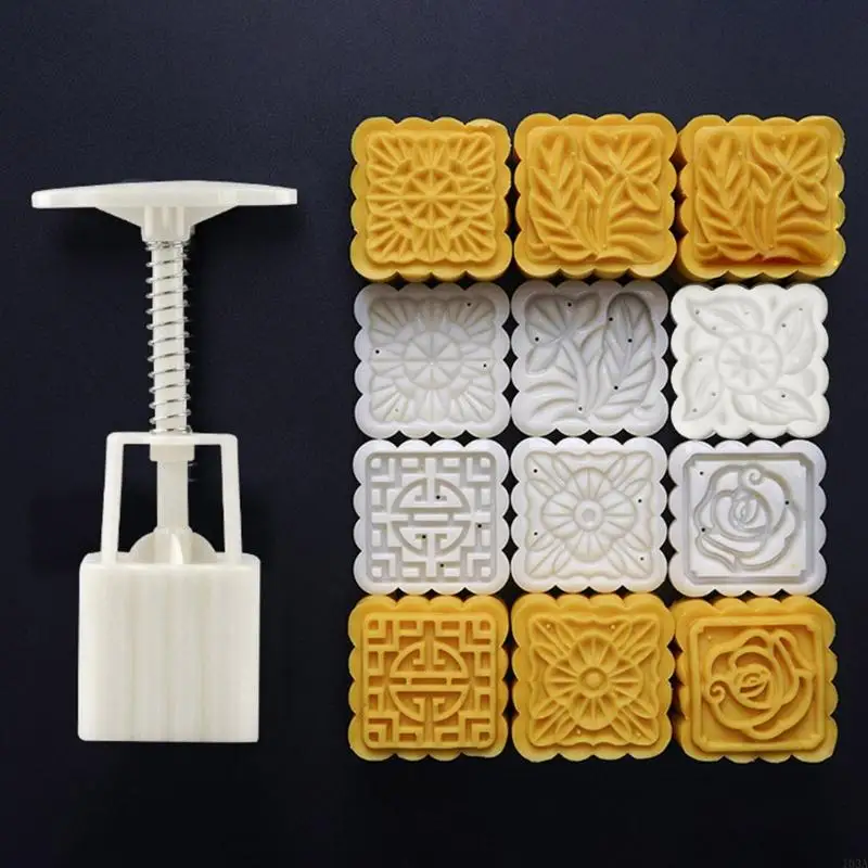 103A 50g Moon Cake Mold 6 Stamps Square Barrel Mooncake Hand Pressure Pastry Mould
103A 50g Moon Cake Mold 6 Stamps Square Barrel Mooncake Hand Pressure Pastry Mould