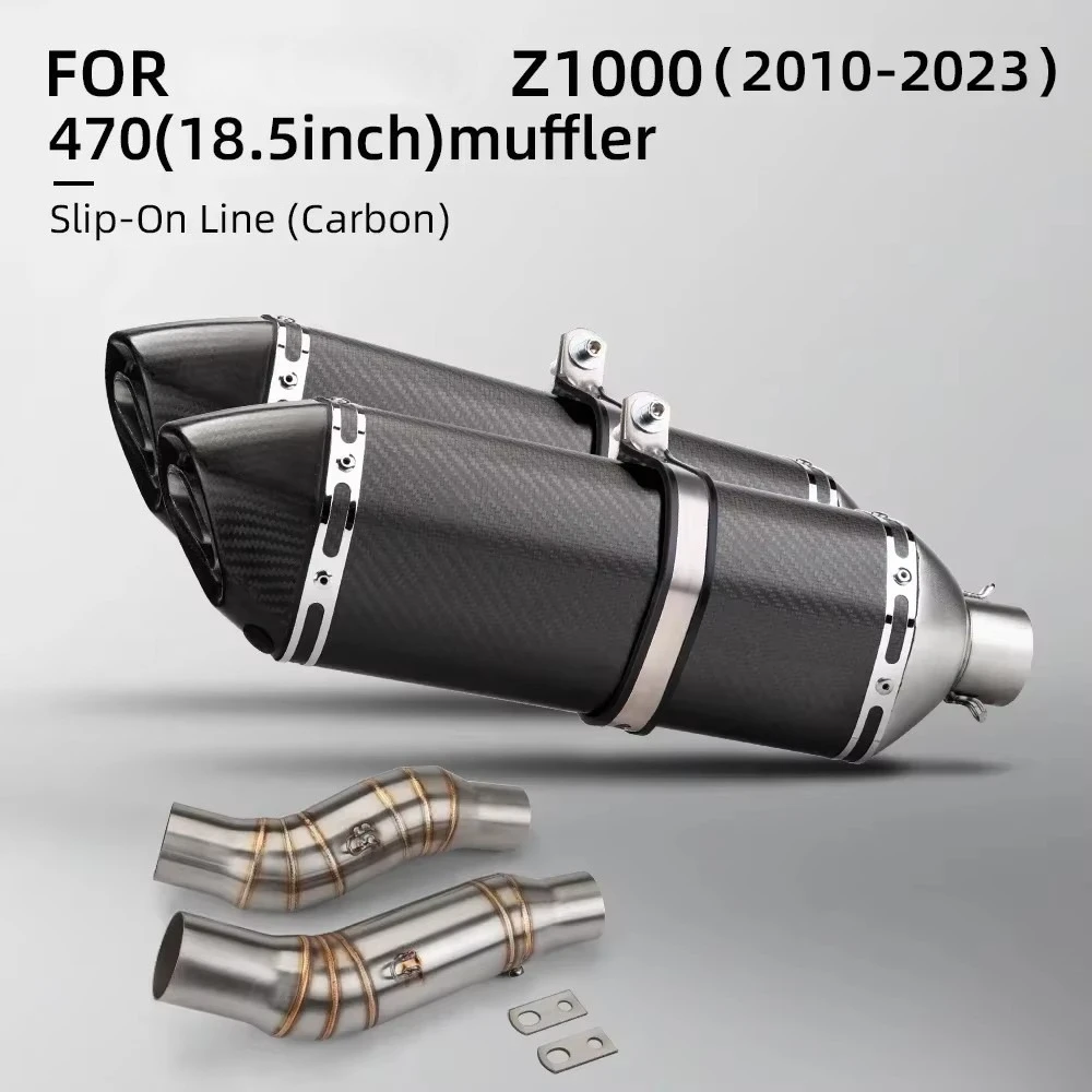 Z1000 Z1000SX Slip-on Motorcycle Exhaust Modified Middle Link Pipe Full System Escape with Two Carbon Fiber Muffler
Z1000 Z1000SX Slip-on Motorcycle Exhaust Modified Middle Link Pipe Full System Escape with Two Carbon Fiber Muffler