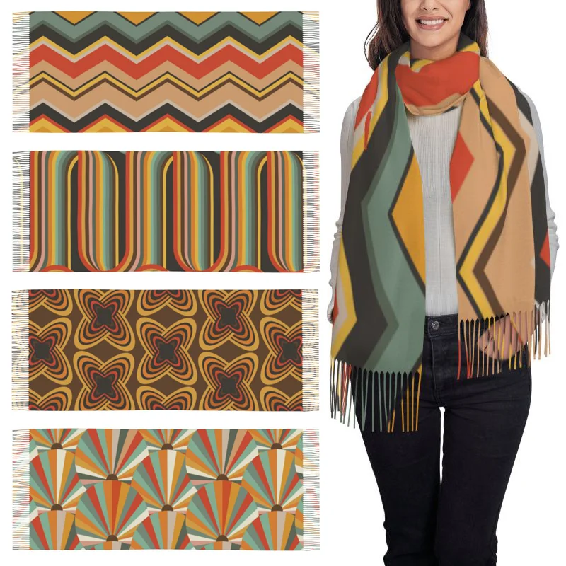 Line Geometric Design Scarf Ladies Warm Shawl Wrap Lightweight Portable Neck Warmer for Spring Autumn Winter Warm Scarves Women
Line Geometric Design Scarf Ladies Warm Shawl Wrap Lightweight Portable Neck Warmer for Spring Autumn Winter Warm Scarves Women