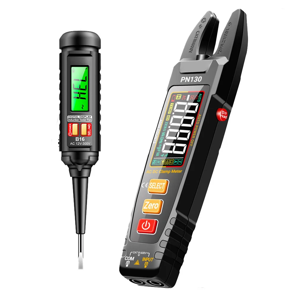 Измеритель напряжения PN130 U-Clamp с датчиком NCV, фонариком, цветным дисплеем VA, зарядкой USB-C + детектор фазы/нуля B16
Измеритель напряжения PN130 U-Clamp с датчиком NCV, фонариком, цветным дисплеем VA, зарядкой USB-C + детектор фазы/нуля B16