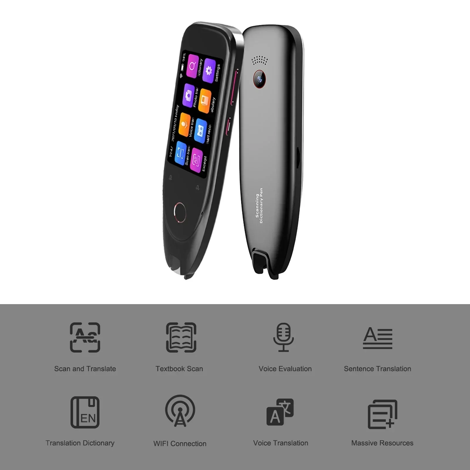 Dictionary Translation Pen Reading Translator Device Multilingual Scanner Noise Reduction Recording Pen Scanner Text Scanning
Dictionary Translation Pen Reading Translator Device Multilingual Scanner Noise Reduction Recording Pen Scanner Text Scanning