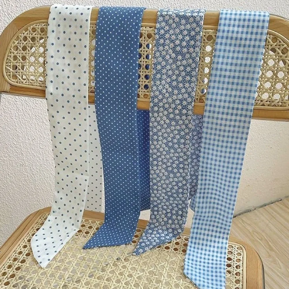 Light Blue Series Polka Dot Hair Band Flower Plaid Thin Plaid Neckerchief Plaid Pattern Long Neck Scarves Hair Accessories
Light Blue Series Polka Dot Hair Band Flower Plaid Thin Plaid Neckerchief Plaid Pattern Long Neck Scarves Hair Accessories