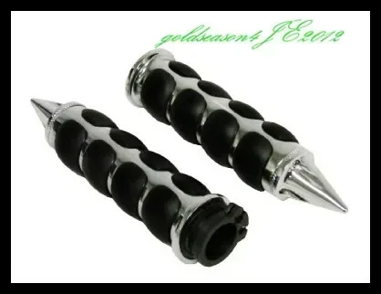 CHROME SPIKE HAND GRIPS for Har ley David son Sportster Dyna Softail 1" Handlebar
CHROME SPIKE HAND GRIPS for Har ley David son Sportster Dyna Softail 1" Handlebar