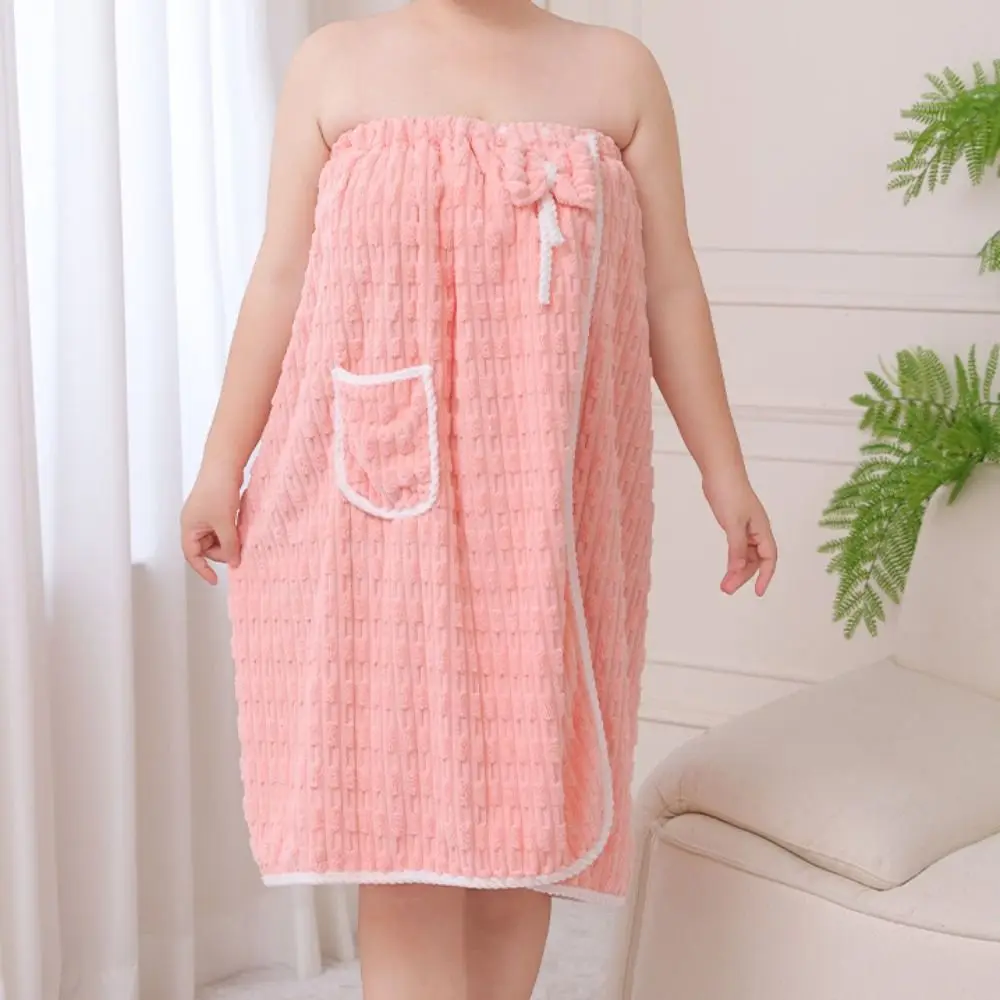 Sweet Soft Lady Bathrobe with Pockets Plus Size Plush Wrap Shower Skirt Bathroom Supplies Thicken Warm Bow Spa Bathrobes Salon
Sweet Soft Lady Bathrobe with Pockets Plus Size Plush Wrap Shower Skirt Bathroom Supplies Thicken Warm Bow Spa Bathrobes Salon