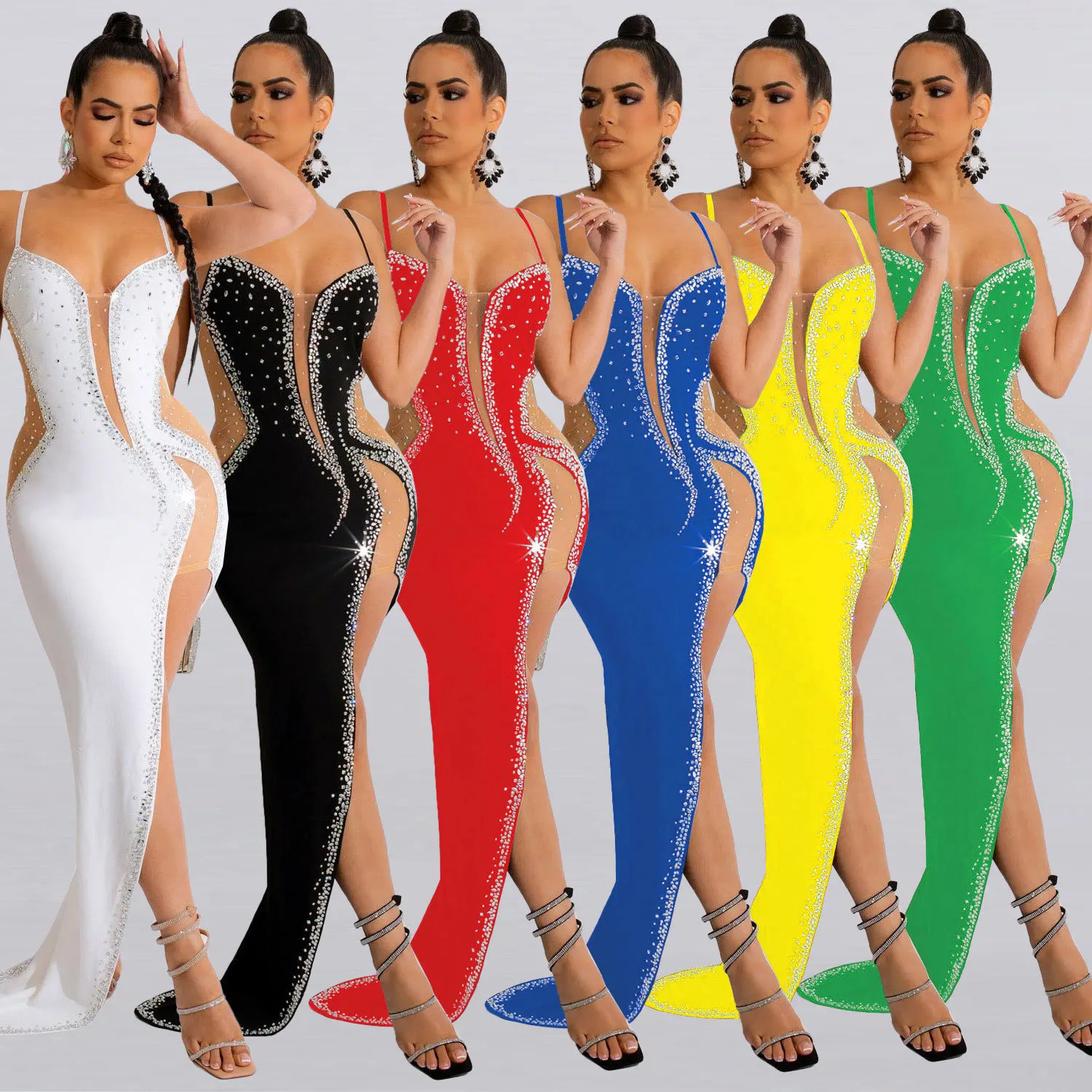 Sexy Nightclub Party Club Prom Sexy See Through Hot Rhinestone Halter Dresses Dresses
Sexy Nightclub Party Club Prom Sexy See Through Hot Rhinestone Halter Dresses Dresses