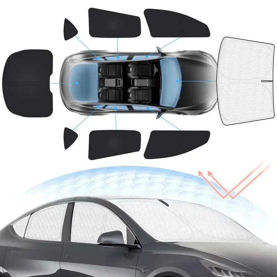 Window Shades for Tesla Model Y 20202025,Full Windshield Side Window Shades Cover for Model Y Accessories,PrivacyampCooling for
Window Shades for Tesla Model Y 20202025,Full Windshield Side Window Shades Cover for Model Y Accessories,PrivacyampCooling for