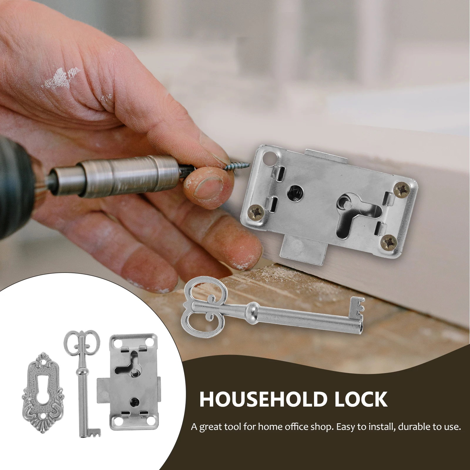 2 Sets Elegant Antique Locks Vintage Design Jewelry Box Latches Furniture Hardware Pack
2 Sets Elegant Antique Locks Vintage Design Jewelry Box Latches Furniture Hardware Pack