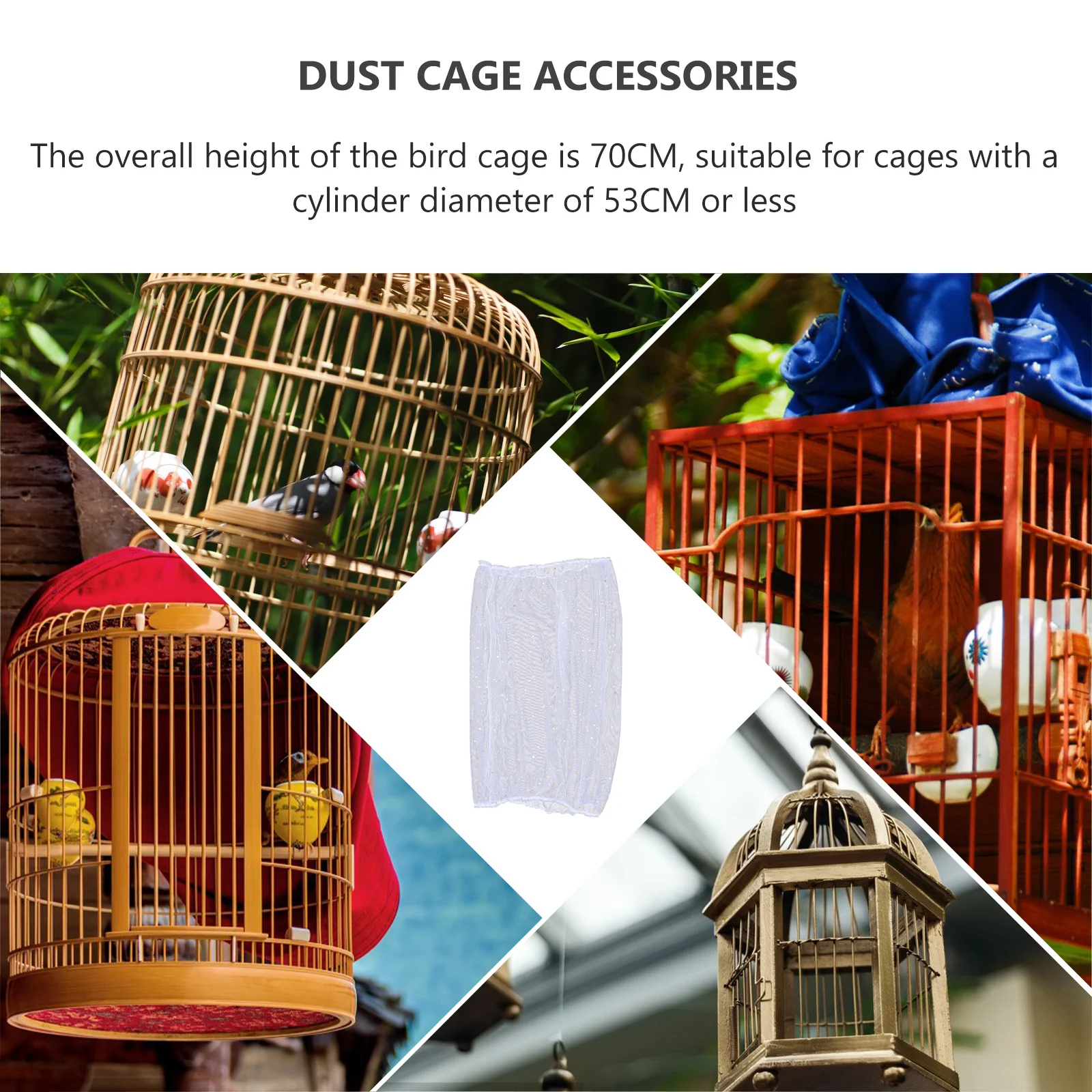 1Pcs Elastic Dust Proof Bird Cage Cover Mesh Net Prevent Seed Spread Bird Cage Supply Accessory Birdcage Cover
1Pcs Elastic Dust Proof Bird Cage Cover Mesh Net Prevent Seed Spread Bird Cage Supply Accessory Birdcage Cover