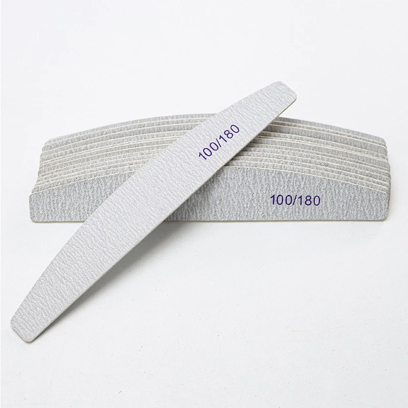 100/180 Double-Sided Frosted Half-Moon Wood File, Thin Nail File, Professional Nail Shaping and Polishing Tool, Pack of 50
100/180 Double-Sided Frosted Half-Moon Wood File, Thin Nail File, Professional Nail Shaping and Polishing Tool, Pack of 50