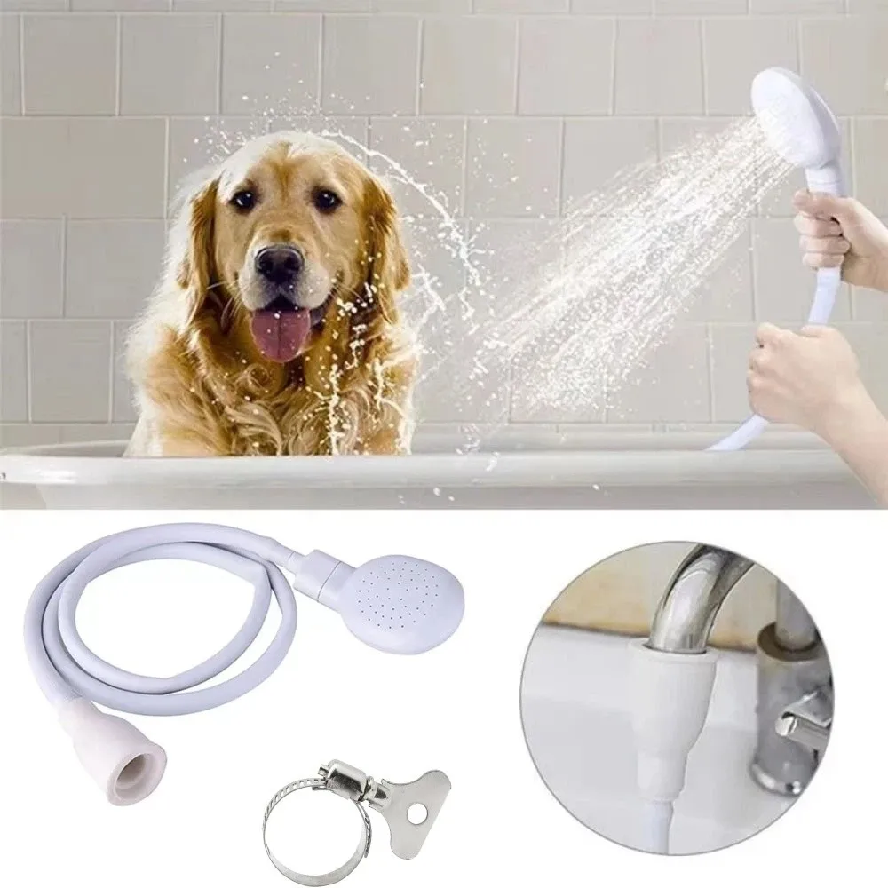 Rubber Hose Pet Faucet Sprayer 360° Rotation Detachable Spray Dog Shower Head Handheld Portable Pet Washing Spray Pet Bathing
Rubber Hose Pet Faucet Sprayer 360° Rotation Detachable Spray Dog Shower Head Handheld Portable Pet Washing Spray Pet Bathing