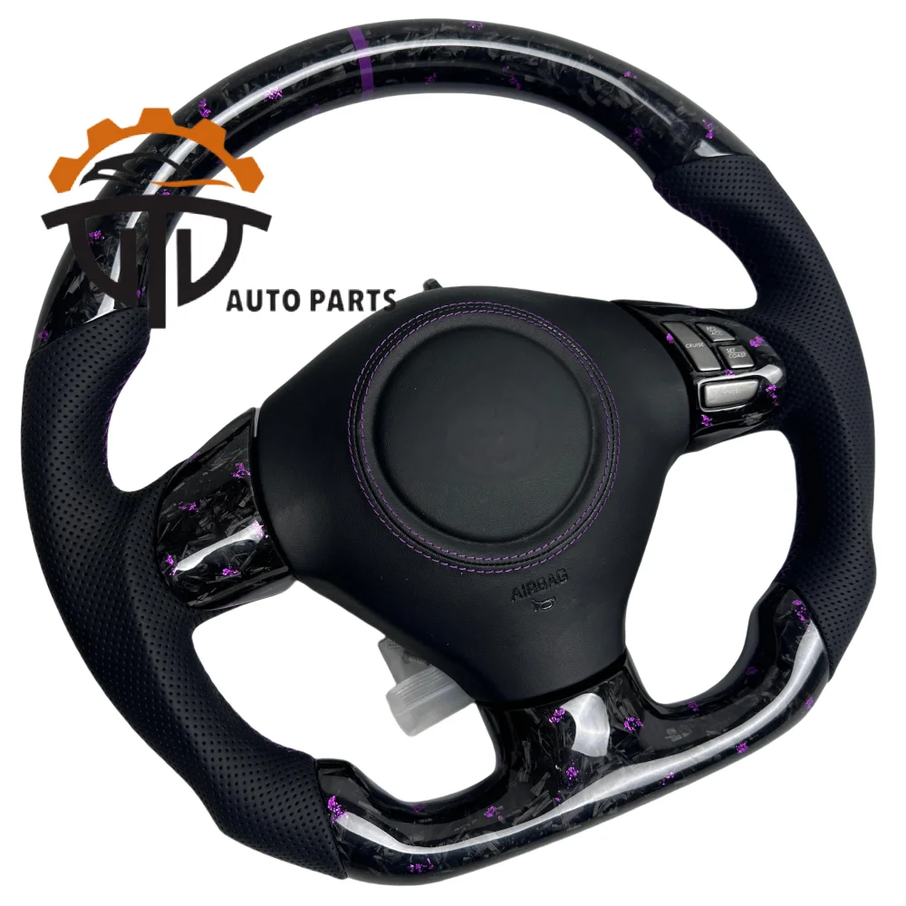 Auto Accessories Glossy Carbon Fiber Steering Wheel With Perforated Leather For Subaru WRX STI 2008-2014
Auto Accessories Glossy Carbon Fiber Steering Wheel With Perforated Leather For Subaru WRX STI 2008-2014