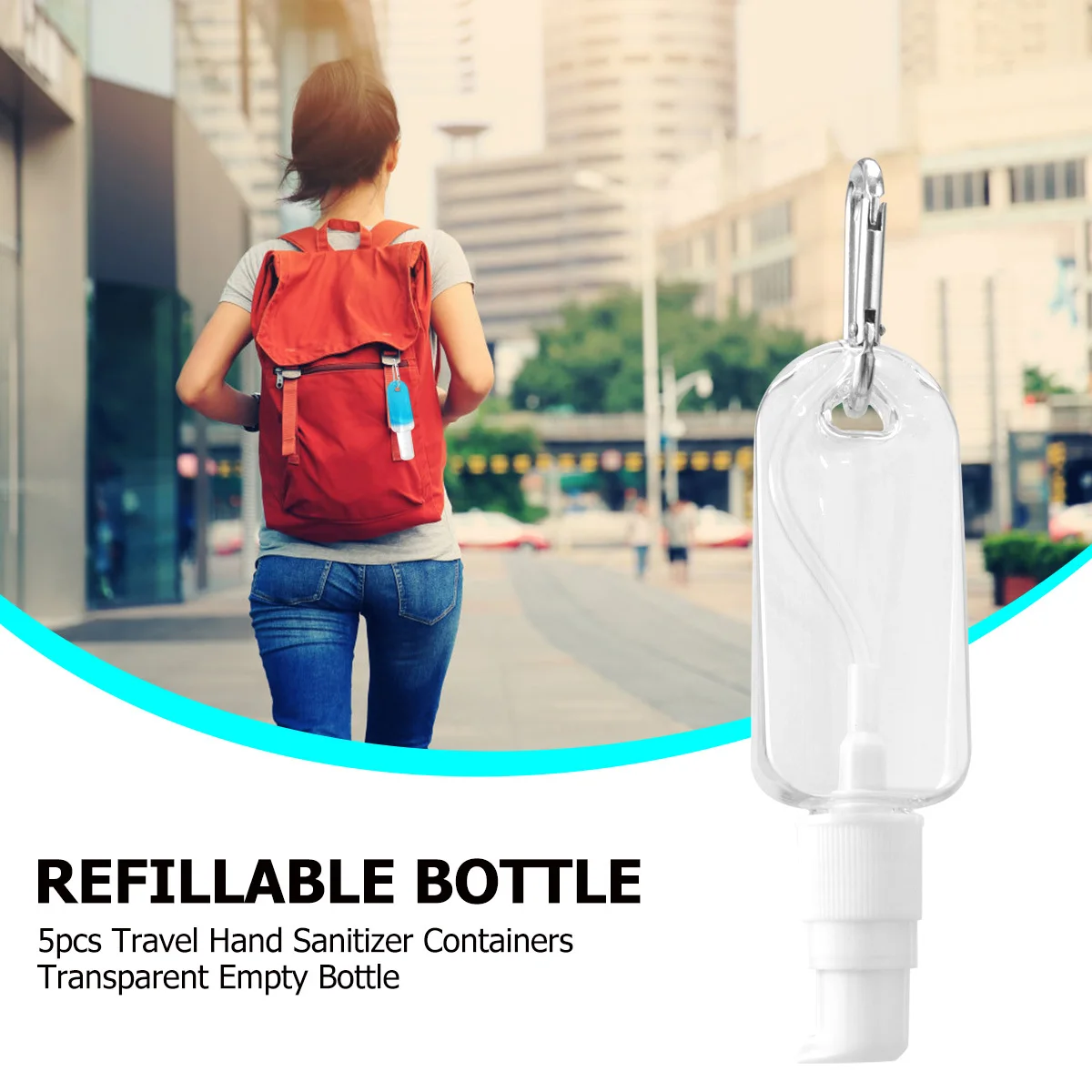 5Pcs Travel Refillable Plastic Bottles Transparent Hand Containers Durable for Travel Use Plastic Bottles 
5Pcs Travel Refillable Plastic Bottles Transparent Hand Containers Durable for Travel Use Plastic Bottles