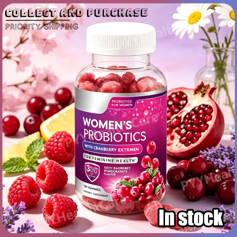 Probiotics for Women Gummies with Cranberry 6 Strains 3 Billion CFU for Digestive Health Vaginal Immune Support Feminine Health
Probiotics for Women Gummies with Cranberry 6 Strains 3 Billion CFU for Digestive Health Vaginal Immune Support Feminine Health