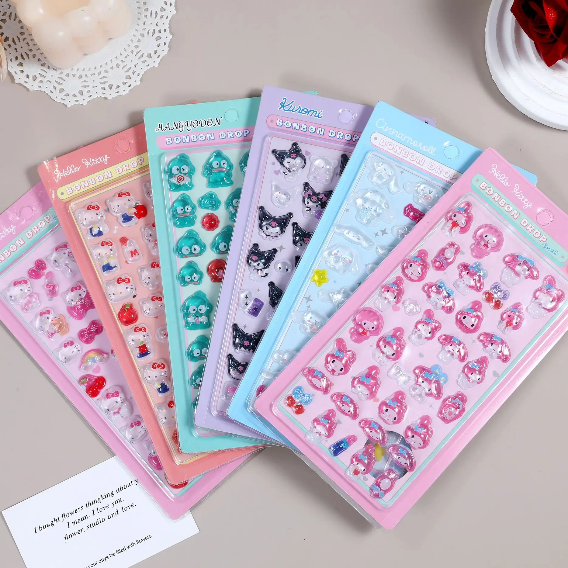 Новинка 2026, японские 3D рельефные мультяшные наклейки Sanrio, однотонные декоративные наклейки KT Cat Yugui, подарок для собаки
Новинка 2026, японские 3D рельефные мультяшные наклейки Sanrio, однотонные декоративные наклейки KT Cat Yugui, подарок для собаки