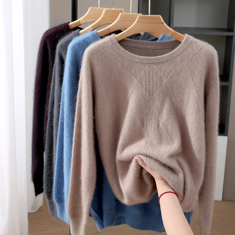 Fashion Basic Men Long Sleeve Knitwear Sweater Autumn And Winter O-Neck 100% Mink Cashmere Soft Warm Clothing Tops
Fashion Basic Men Long Sleeve Knitwear Sweater Autumn And Winter O-Neck 100% Mink Cashmere Soft Warm Clothing Tops