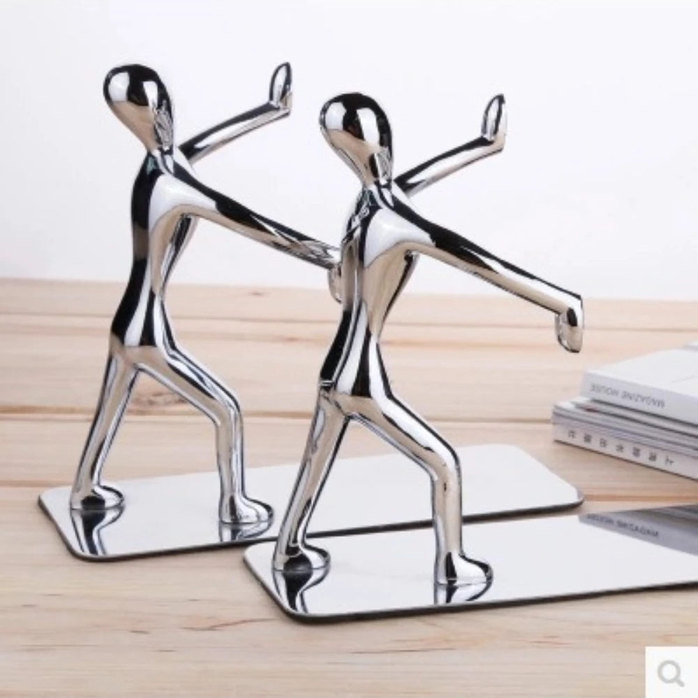 Metal Bookend Sculpture Modern Decorative Book Holder for Office Shelf Desktop and Home Library Display Use
Metal Bookend Sculpture Modern Decorative Book Holder for Office Shelf Desktop and Home Library Display Use